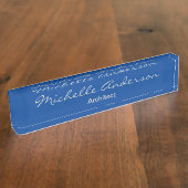 Porte-nom Pour Bureau Deep Blue Script Architect Professional (Taille)
