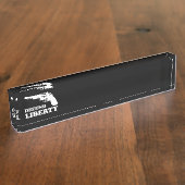 Porte-nom Pour Bureau Défendre la liberté (Taille)