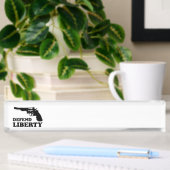 Porte-nom Pour Bureau Défendre la liberté