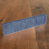 Porte-nom Pour Bureau Denim (Taille)