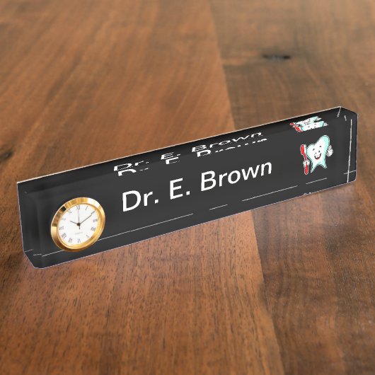 Porte-nom Pour Bureau Dentiste (Taille)