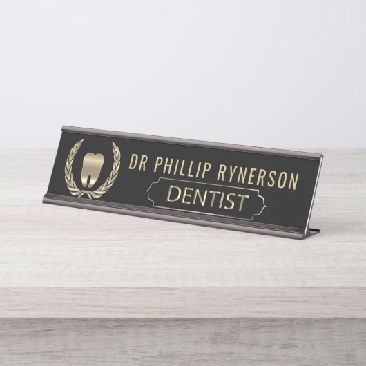 Porte-nom Pour Bureau Dentiste (Devant)