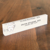 Porte-nom Pour Bureau Dentiste général moderne (Taille)