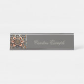 Porte-nom Pour Bureau Design à vapeur magnifique (Devant)