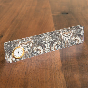 Porte-nom Pour Bureau Design baroque glamour avec Parties scintillant et