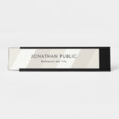 Porte-nom Pour Bureau Design élégant élégant Pastel Colour Harmony Top (Devant)