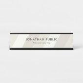Porte-nom Pour Bureau Design élégant élégant Pastel Colour Harmony Top (Devant)