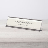 Porte-nom Pour Bureau Design tendance Elégant Pastel Colour Harmony (Devant)