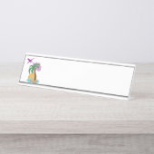 Porte-nom Pour Bureau Destination tropicale (Devant)