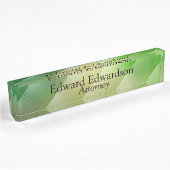 Porte-nom Pour Bureau Diamant vert