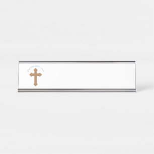 Porte-nom Pour Bureau Dieu aime