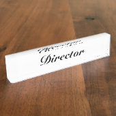 Porte-nom Pour Bureau Directeur (Taille)