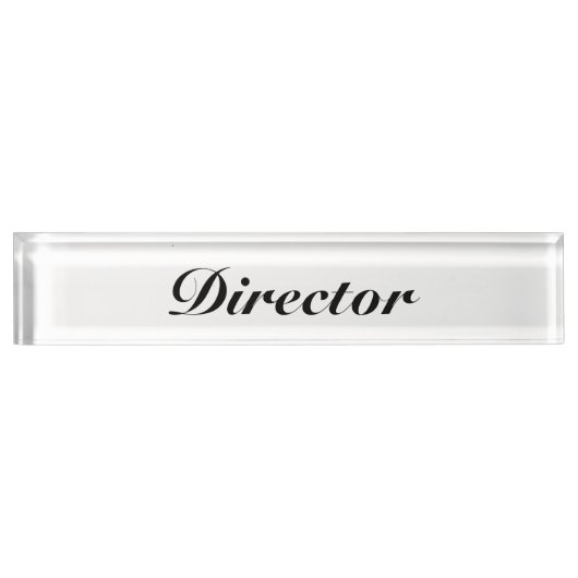 Porte-nom Pour Bureau Directeur (Devant)