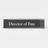 Porte-nom Pour Bureau Directeur d'amusement, (Devant)