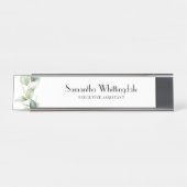 Porte-nom Pour Bureau Directeur de bureau professionnel Eucalyptus Botan (Devant)