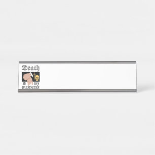 Porte-nom Pour Bureau Directeur funéraire