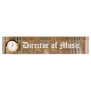 Porte-nom Pour Bureau Directeur musical