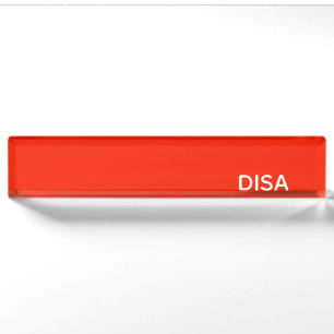 Porte-nom Pour Bureau Disa Red color