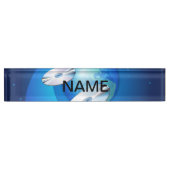 Porte-nom Pour Bureau Disques volants (Devant)