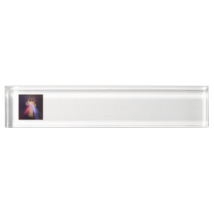 Porte-nom Pour Bureau Divine Mercy Gold