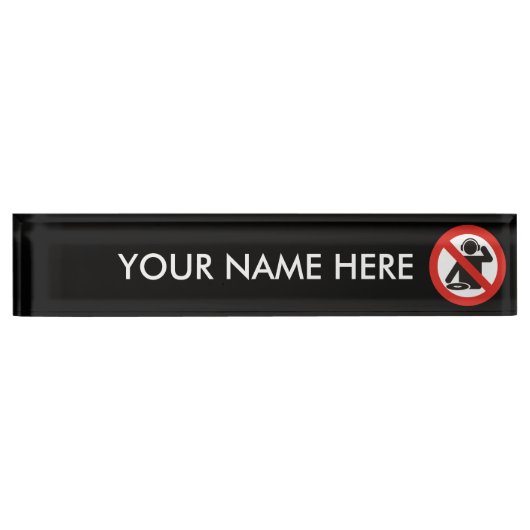 PORTE-NOM POUR BUREAU DJ (Devant)