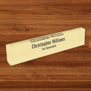 Porte-nom Pour Bureau Do-it-yourself Professionnel de l'entreprise