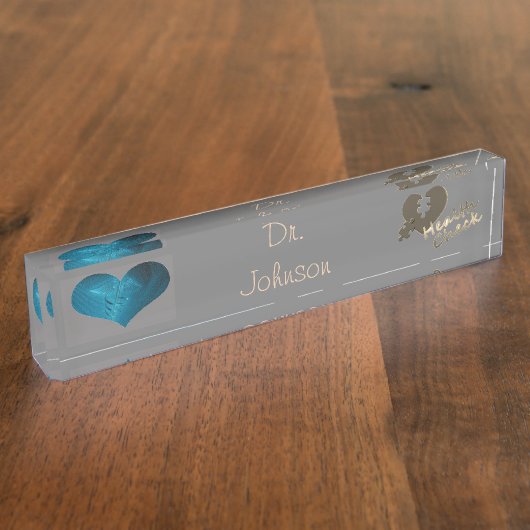 Porte-nom Pour Bureau Docteur (Taille)