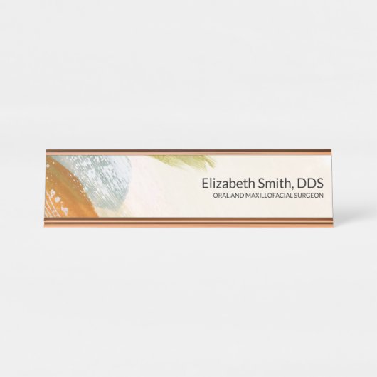 Porte-nom Pour Bureau Docteur Dentiste Professionnel Directeur Directeur (Devant)