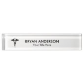 Porte-nom Pour Bureau Docteur Médicale (Devant)