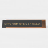 Porte-nom Pour Bureau Doggens (Devant)
