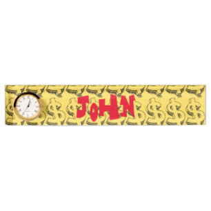 Porte-nom Pour Bureau dollar or
