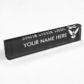 Porte-nom Pour Bureau Dove avec croix