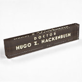 Porte-nom Pour Bureau Dr. Hackenbush Desk Nameplate
