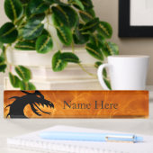 Porte-nom Pour Bureau Dragon stylisé