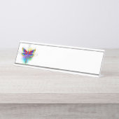 Porte-nom Pour Bureau Dragonfly en arc-en-ciel (Devant)