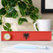 Porte-nom Pour Bureau Drapeau albanais