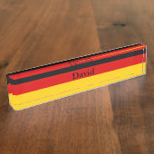 Porte-nom Pour Bureau Drapeau allemand (Taille)