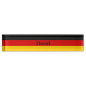 Porte-nom Pour Bureau Drapeau allemand (Devant)