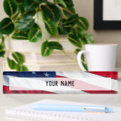 Porte-nom Pour Bureau Drapeau américain