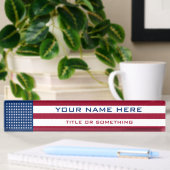 Porte-nom Pour Bureau Drapeau américain