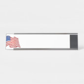 Porte-nom Pour Bureau Drapeau américain (Devant)
