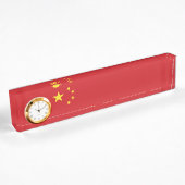 Porte-nom Pour Bureau Drapeau chinois