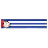 Porte-nom Pour Bureau Drapeau Cuba (Devant)