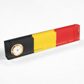 Porte-nom Pour Bureau Drapeau de Belgique