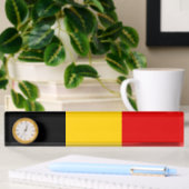 Porte-nom Pour Bureau Drapeau de Belgique