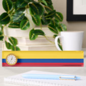 Porte-nom Pour Bureau Drapeau de Colombie