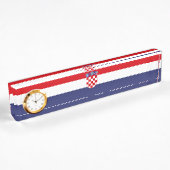 Porte-nom Pour Bureau Drapeau de Croatie