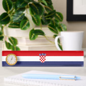 Porte-nom Pour Bureau Drapeau de Croatie