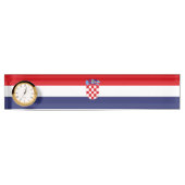 Porte-nom Pour Bureau Drapeau de Croatie (Devant)
