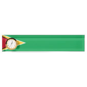 Porte-nom Pour Bureau Drapeau de Guyana (Devant)